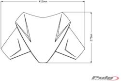 Puig Parbriz PUIG SPORT 20401H smoke pentru KTM Super Adventure 1290 / R / S 2021-2025 (MTP287587)