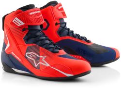 Alpinestars Ghete moto Alpinestars Faster-4 colectia MM93 rosu fluo-albastru-alb (AIM130-631)