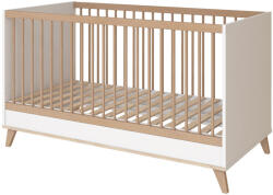 Faktum kiságy Flip White and Oak 70x140cm