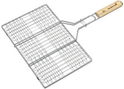 Barbecook BC-ACC-7104 hamburgersütő grillrács, krómozott, fa nyél, 100% FSC, 6db-os (BC-ACC-7104)