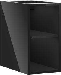 Mexen Box-A nyitott szekrény polccal 25 cm, fekete fényes - 91AX2-0250-470-0-70 (91AX2-0250-470-0-70)