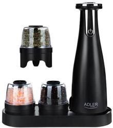 Adler Râșnițe electrice Adler AD 4449, 3 buc, 150 ml, USB, Li-Ion 1500mAh, lamă ceramică - Negru