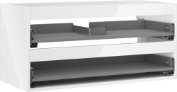 Mexen Box-A fürdőszobaszekrény test 100 cm, 2 fiók, fényes fehér - 91AX0-1000-470-2-00 (91AX0-1000-470-2-00)