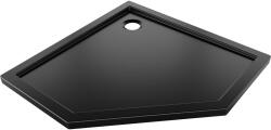 Mexen Flow slim ötszögletű zuhanytálca 80 x 80 cm, fekete matt - 46P708080 (46P708080)