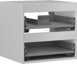 Mexen Box-A mosdószekrénytest 50 cm, 2 fiók, szürke matt - 91AX0-0500-470-2-62 (91AX0-0500-470-2-62)