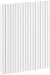 Mexen Rivel elülső barázdált rész fürdőszobaszekrénytesthez 40 x 43, 5 cm, fehér matt - 91A21-0400-470-1-01 (91A21-0400-470-1-01)