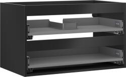 Mexen Box-A alsó szekrény keret 80 cm, 2 fiókos, fekete matt - 91AX0-0800-470-2-71 (91AX0-0800-470-2-71)