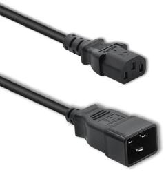 Qoltec Hosszabbító kábel IEC C20/C13 | 3x1.5mm2 | 1.2m (53991)