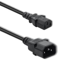 Qoltec Hosszabbító kábel IEC C13/C14 | 3x1.0mm2 | 1.8m (53897)