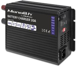 Qoltec Smart Monolith töltő LiFePO4 AGM GEL SLA akkumulátorokhoz | 20A | 12V (51959)