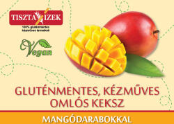 Tiszta Ízek Omlós keksz mangódarabokkal 150g Tiszta Ízek gluténmentes, kézműves
