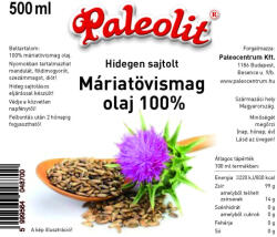 Paleolit Máriatövismag olaj 100% 500ml hidegen sajtolt (Silybum marianum) - paleocentrum