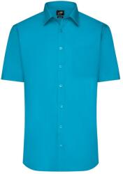 James & Nicholson (Daiber) Férfi rövid ujjú ing JN680 - Türkiz | 2XL (1-JN680-1760396)