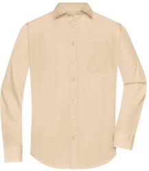 James & Nicholson (Daiber) Férfi hosszú ujjú ing JN678 - Stone | 2XL (1-JN678-1760102)