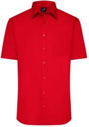 James & Nicholson (Daiber) Férfi rövid ujjú ing JN680 - Tomato | XL (1-JN680-1760388)