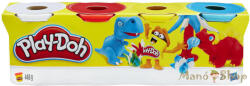 Hasbro 4db-os gyurmaszett (fehér, kék, piros, sárga) (B6508_B5517)