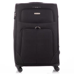 Leonardo Da Vinci Bőrönd nagyméretű 75 cm bővíthető fekete Leonardo da Vinci (le-2061-l-black)