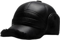 HARAHU FU-37371 férfi téli sildes sapka - Fekete2 KP37371