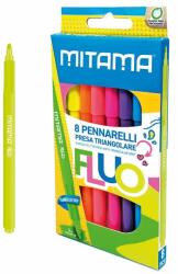  Set carioci Mitama, 8 culori Fluo (MI062984)