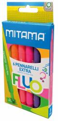  Set carioci Jumbo Mitama, culori fluo, 6 bucati (MI063826)