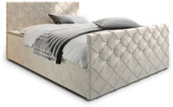 Expedo MINDY kárpitozott boxspring ágy - krém / 180x200 (255696)