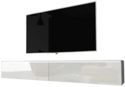 Expedo MENDES D TV asztal - fehér/fehér fényes / NEM / 180 (225219)