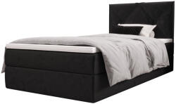 Expedo TELA kárpitozott boxspring ágy - monolith 97 / jobbos / 90x200 (240080)