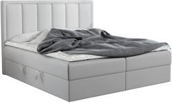 Expedo FRANIA kárpitozott boxspring ágy - fehér öko-bőr / 160x200 (256231)