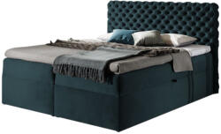 Expedo MARCH boxspring kárpitozott ágy + fedőmatrac - riviera 87 / 160x200 (222023)