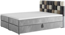 Expedo APPLE boxspring kárpitozott ágy - itaka 14/černá / 140x200 / felső matraccal (128969i)