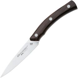 DUE CIGNI Linia Arne Conf. 2 Buc. Cuțit De Curățat Cm 10 Inox Sandvik 12c27 - Mâner Din Lemn Ziricot