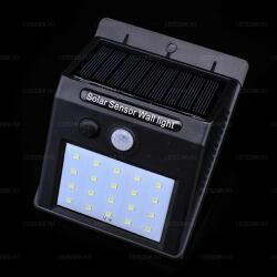 Ledszaki Akkus, napelemes mozgásérzékelős 20db LEDes mini reflektor 2 Watt 180Lumen Hideg fehér (SA710)