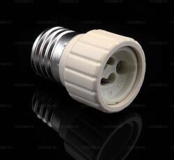 Somogyi Electrics Foglalat átalakító adapter E27-ről GU10-re AC90-265V, 1 év garanciával (LAE27-GU10;GU10/E27)