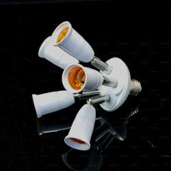 Ledszaki E27-es foglalat elosztó adapter 5 ágú égő foglalat (SA01261)