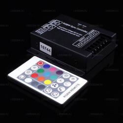 LED-Diszkont UTP kábellel összeköthető RGB LED szalag vezérlő, RF, 20 gombos 12V-24V, 12A, 2 év (LLSZVRADIO288W20K)