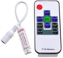 Ledszaki NANO RGB LED vezérlő RF, 6A, funkció és színváltó gombokkal (SA914)