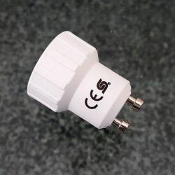 Somogyi Electrics Foglalat átalakító adapter GU10-ről E14-re AC90-265V, 1 év garanciával (9405990090,8536611090,3800228430521)
