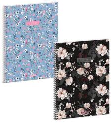 Ars Una Spirálfüzet sima ARS UNA Flowery A/4 60 lapos (53914248) - fotoland