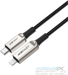 ACEFAST cable Type C to Lightning 8-pin MFi 3A PD30W LCD C6-01 1, 2m silver