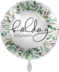Premioloon Fólia lufi növényi motívum - Boldog Szülinapot