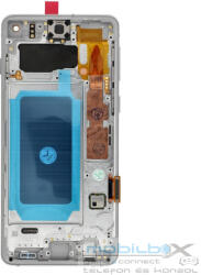 FixCell display LCD SAMSUNG S10 G973 with frame white (refub)