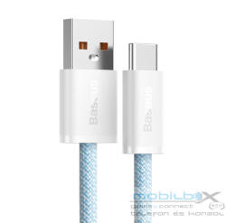 Baseus Dynamic USB / USB-C gyorstöltő töltő- és adatkábel, 100W, 1m, kék - mobil-box