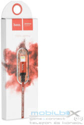 hoco. cable USB A to Lightning X14 1 m black red