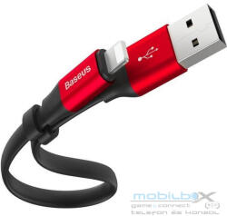 Baseus cable USB A to Lightning 2A Nimble CALMBJ-B91 0, 23 m black red