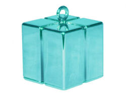 Kék Light Blue ajándékdoboz formájú léggömb, lufi súly