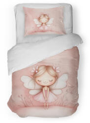 Takoy Pamut ágyneműhuzat kiságyba prémium szatén rózsaszín tündér Pavli