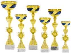  Sportserleg 4.1822 - Arany-kék díjkiosztó serleg több méretben + gravírozott tábla