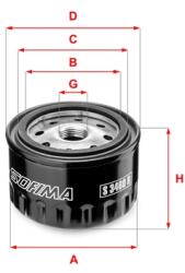 SOFIMA Filtru ulei SOFIMA S 3460 R (S 3460 R) - fixbox