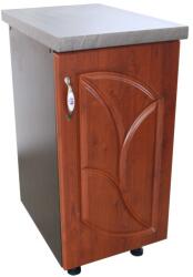 Spectral Mobila Corp inferior cu 1 Usa Dreapta Zebra, Wenge/MDF Cedru Frunza, blat Beton 40 x 85 x 60