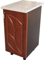 Spectral Mobila Corp inferior cu 1 Usa Dreapta Zebra, Wenge/MDF Cedru Frunza si blat Travertin 40 x 85 x 60